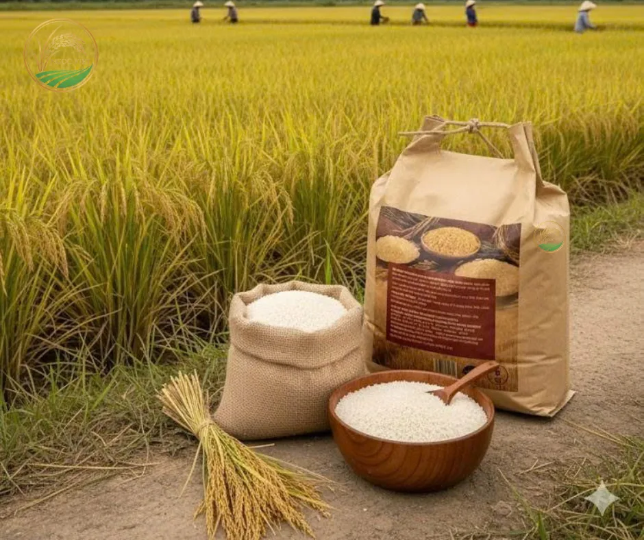 Nếp cái hoa vàng Ngọc Việt – tinh hoa hạt Việt